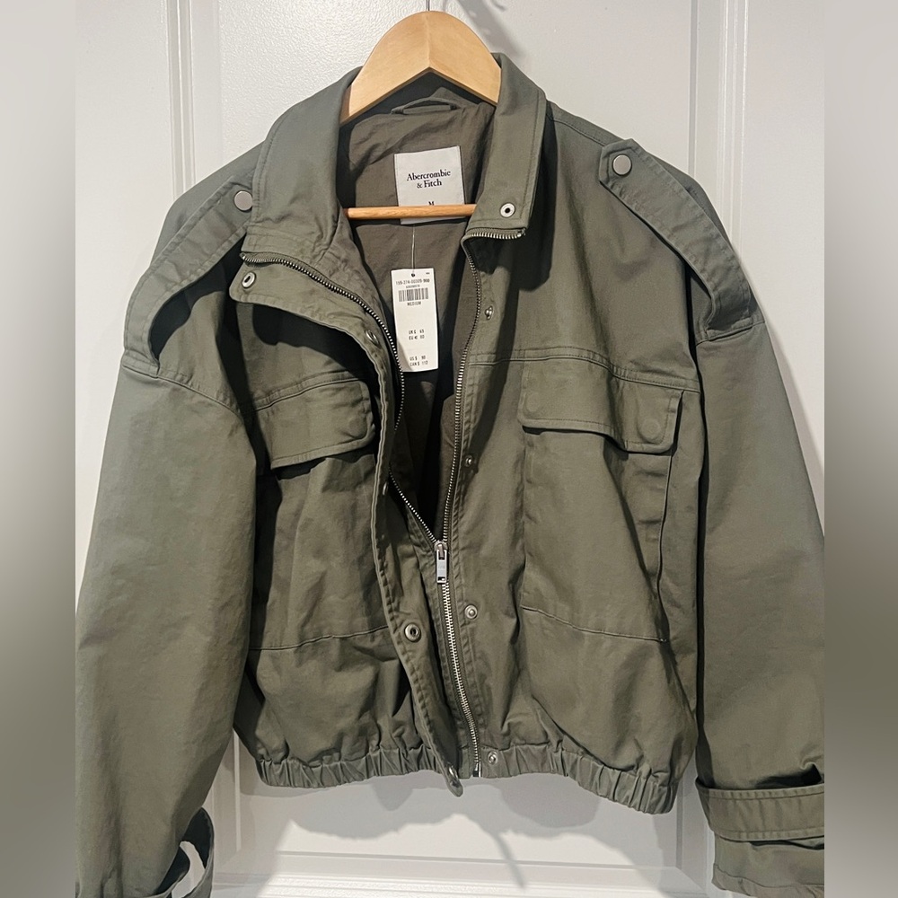 NWT Abercrombie & Fitch Olive Green Jacket